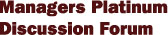 Manager's Forum